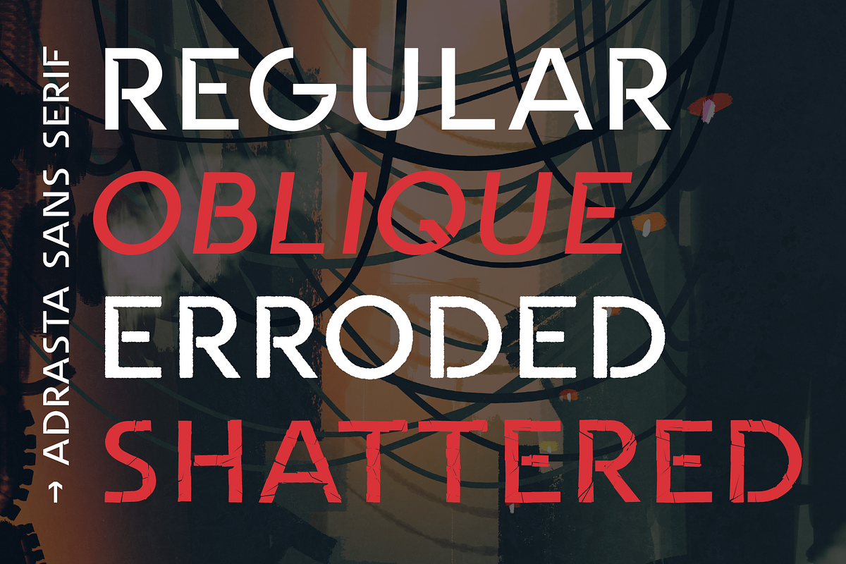 Adrasta - Sans serif typeface preview 6