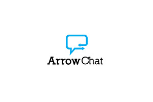 Arrow Chat Logo Template