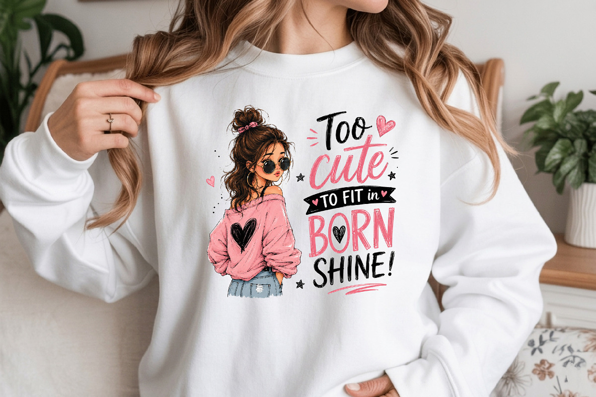 Too Cute to Fit in Born to Shine, a Seasonal Illustration by Craft Nest (Photo 3 of 6)