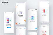 Telemedicine | 32 Icons Set, an Outline Icon by Marina Silence (Thumbnail 15 of 17)
