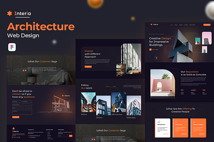 Architecture landing page design