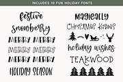 Christmas Font Bundle | 10 Fonts, a Script Font by KA Designs (Thumbnail 2 of 33)