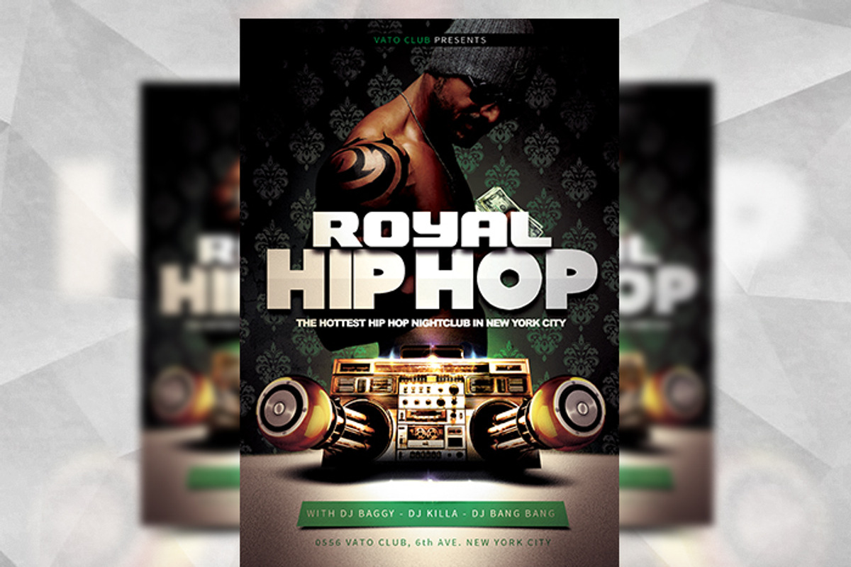 Royal Hip Hop - Flyer Template, a Flyer Template by Flyermarket (Photo 2 of 3)