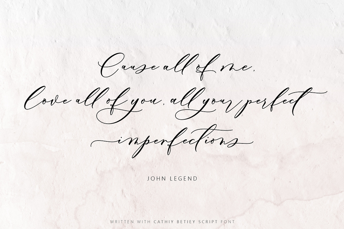 Cathiy Betiey, a Script Font by JamalCreativeStudio (Photo 8 of 8)