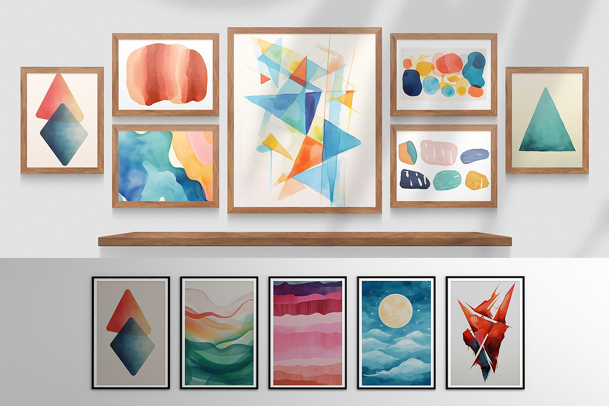 Modern Watercolor Expression Print, a Background Graphic by Vibrand Studio (Photo 11 of 11)