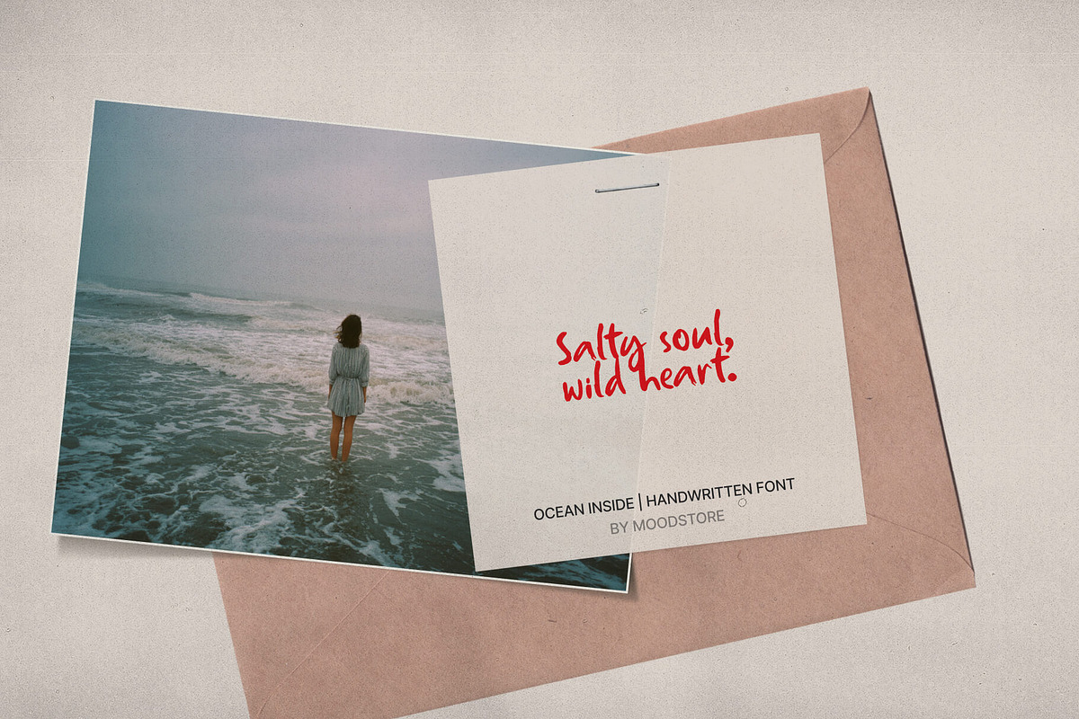 Ocean Inside Handwritten Font, a Handwritten Font by MOODSTORE (Photo 12 of 12)