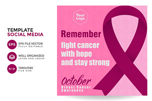 Breast cancer social media post