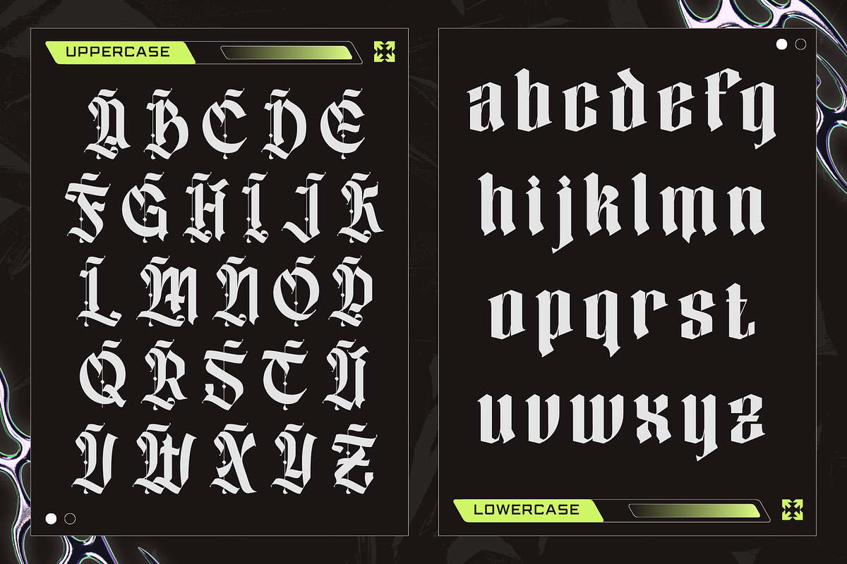 Blime Blackletter - Logo Font, a Blackletter Font by Nirmana Visual (Photo 4 of 11)