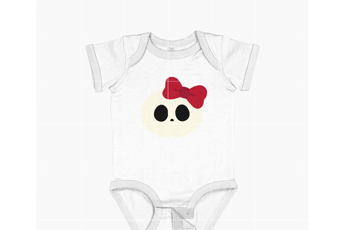 Cute Kawaii Skull with Bow SVG, an Illustration by TheHitShop (Photo 4 of 10)