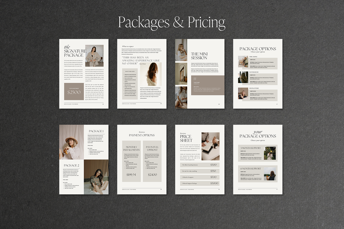 Service and Pricing Guide Template preview 6