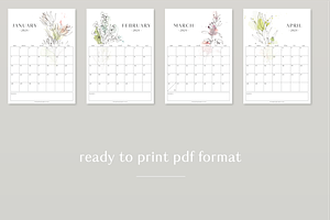 2024 Printable Calendar - Fynbos Art