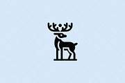 Minimalist Deer Emblem Animal, an Animal Illustration by Vectorium Studio (Thumbnail 2 of 4)