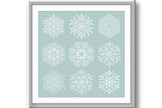 Set of Snowflakes, a Texture Graphic by FineArtStudio (Thumbnail 3 of 3)