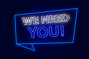 We Need You Neon Sign PSD Editable T, a Layer Style Add-On by TrueVector