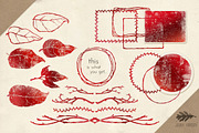 Graphics Bundle: Red Foil Holiday, a Templates & Theme by Jenny Hansen Suites (Thumbnail 2 of 5)