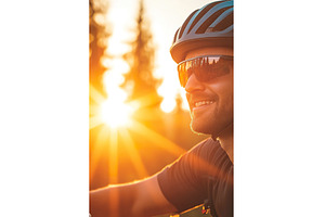 Young caucasian male cyclist, a Sports & Recreation Photo by Lermont51