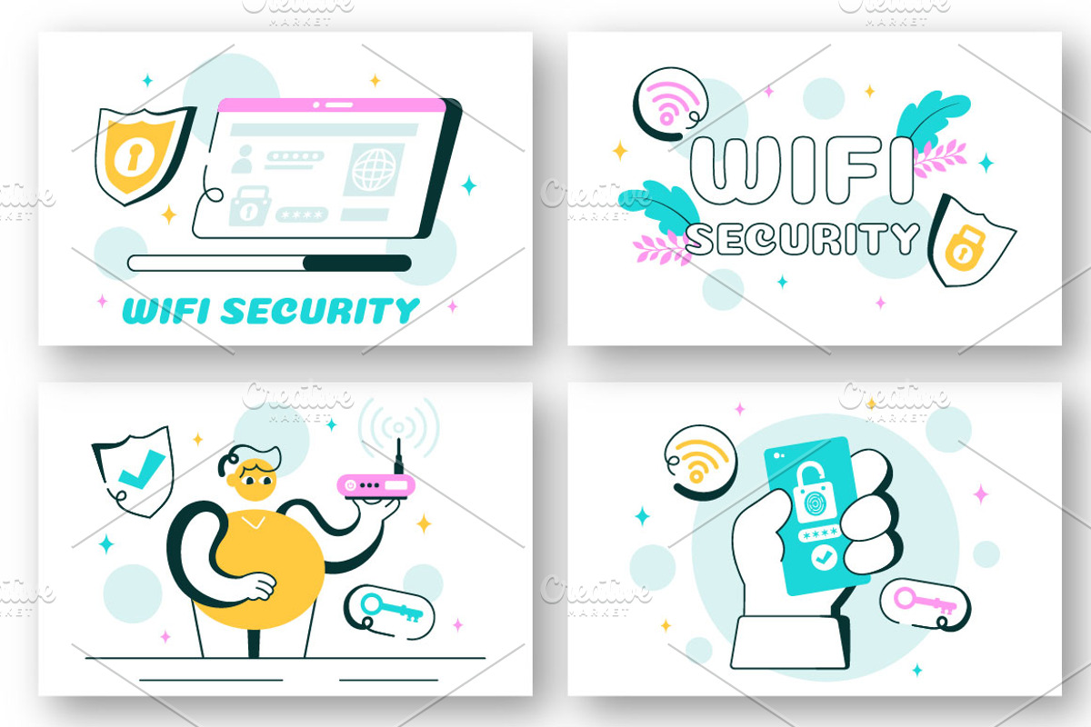 10 WiFi Security Wireless Technology, a Technology Illustration by denayunebgt (Photo 2 of 4)