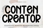 Conten Creator, a Serif Font by FreshTypeINK (Thumbnail 1 of 8)