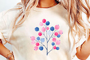 Cozy Blue Winter Watercolor Clipart, an Illustration by DreamCafeArt (Thumbnail 5 of 6)