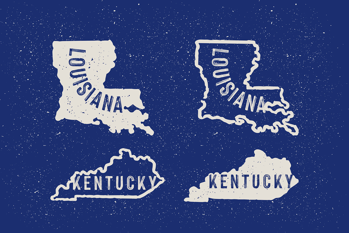 USA 50 States Map Shapes, an Object Graphic by Nocturnal Workspace (Photo 3 of 8)