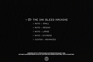 The Ink Bleed Machine - One Click