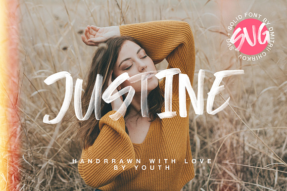 Justine SVG font preview 8