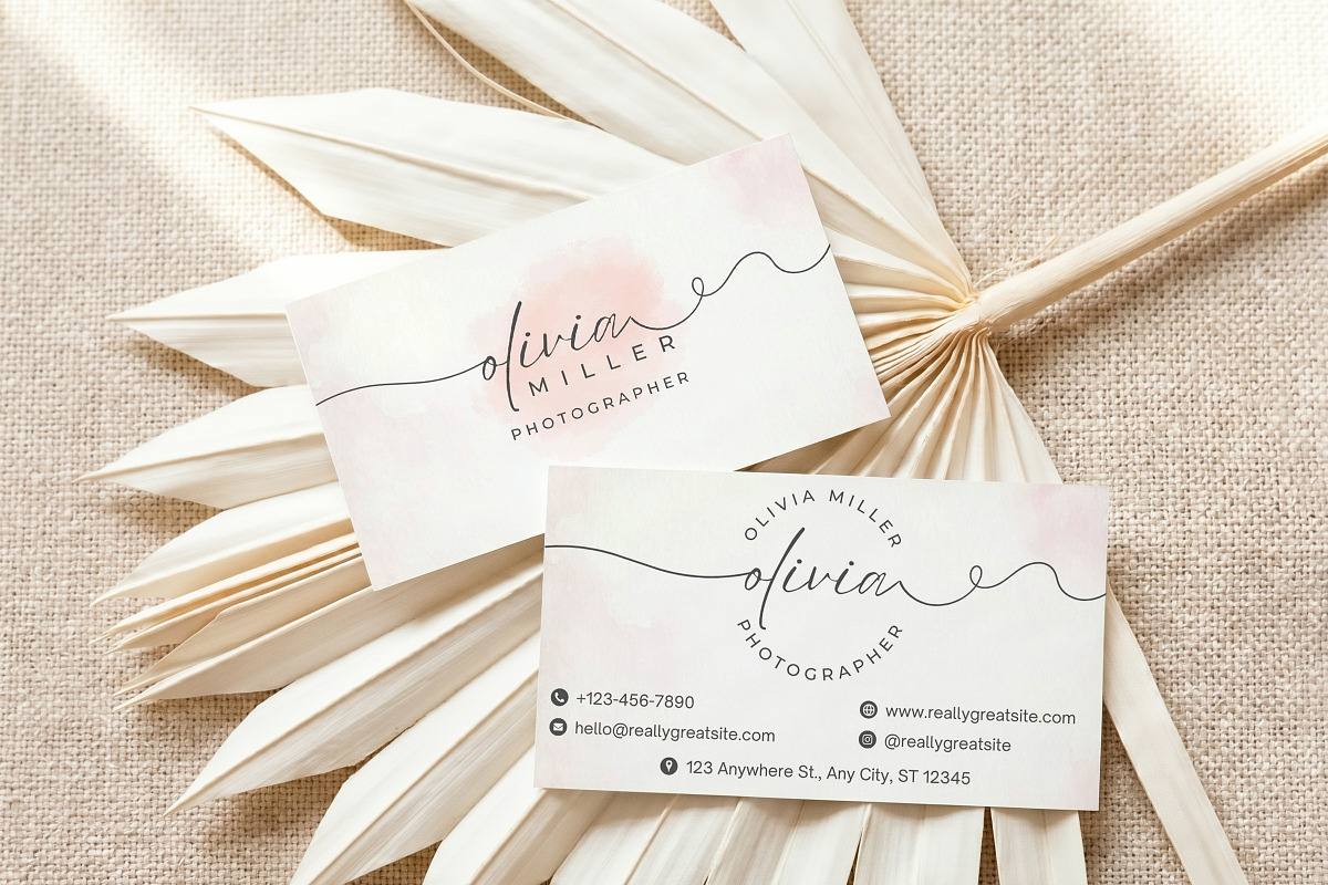 Photographer Business Card Canva, a Business Card Template by Arslan (Photo 3 of 6)