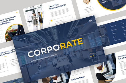 Corporate Powerpoint Template, a Presentation Template by Jaruka