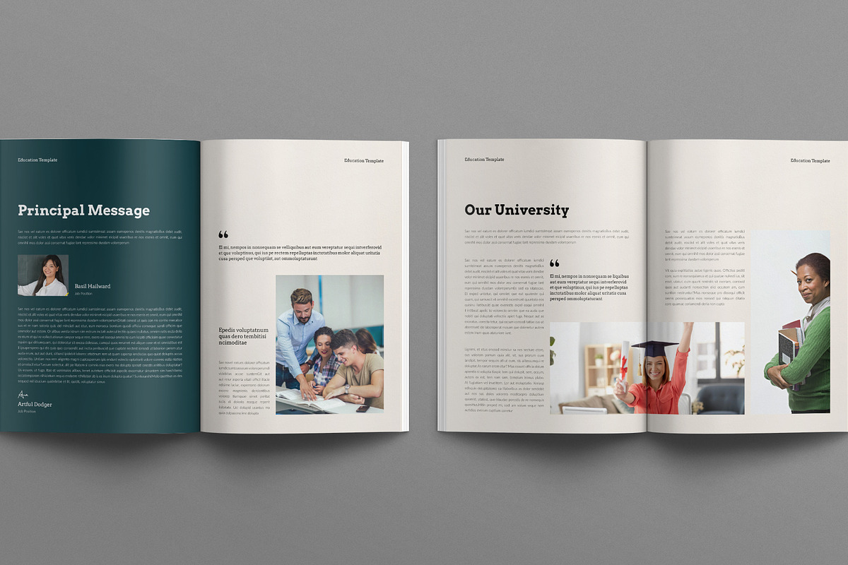 Education Brochure Template, a Brochure Template by E-Type (Photo 3 of 7)