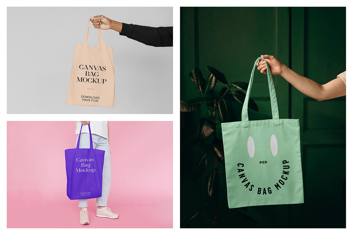 Canvas Bag Mockups - Tote Bag Mockup, a Packaging Mockup by MockupForest (Photo 5 of 10)