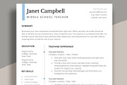 Resume Template word | Educator CV, a Resume Template by aivos (Thumbnail 1 of 7)