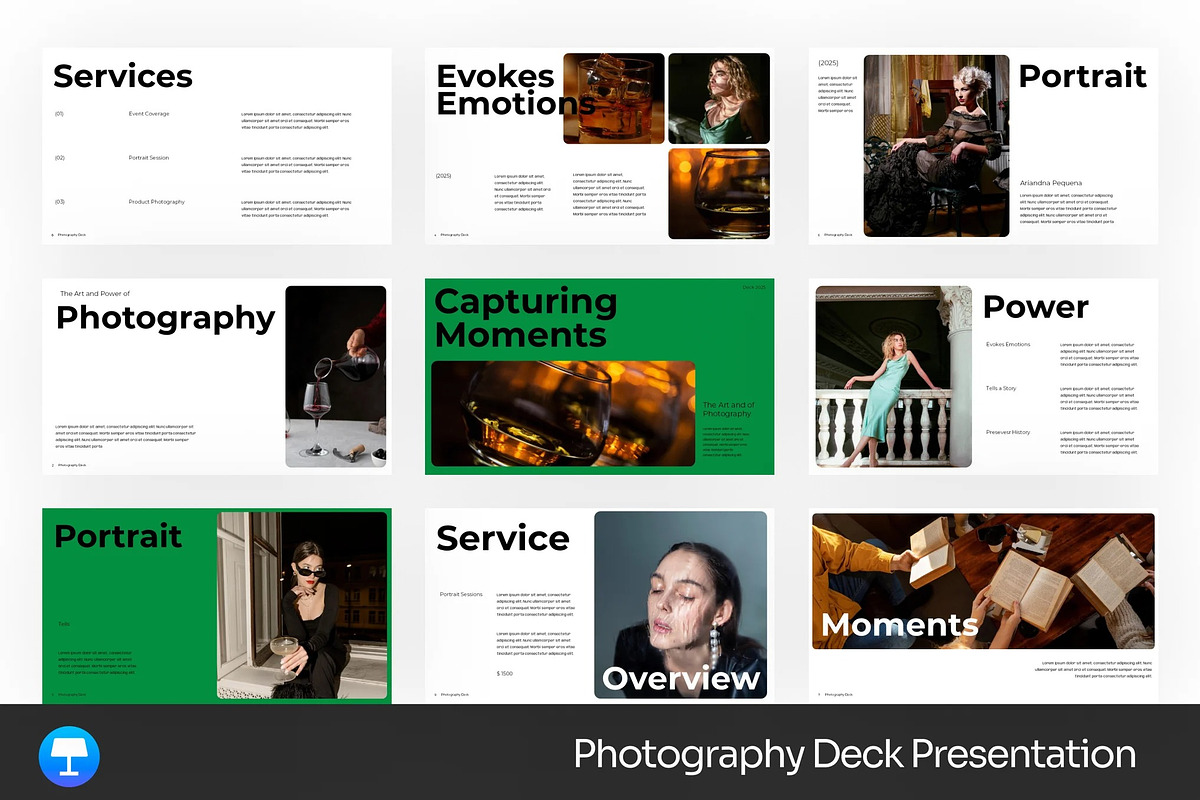 Photography Deck Keynote Templates, a Presentation Template by Fit-tee (Photo 1 of 4)
