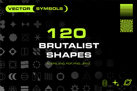 Abstract Brutalist Shapes