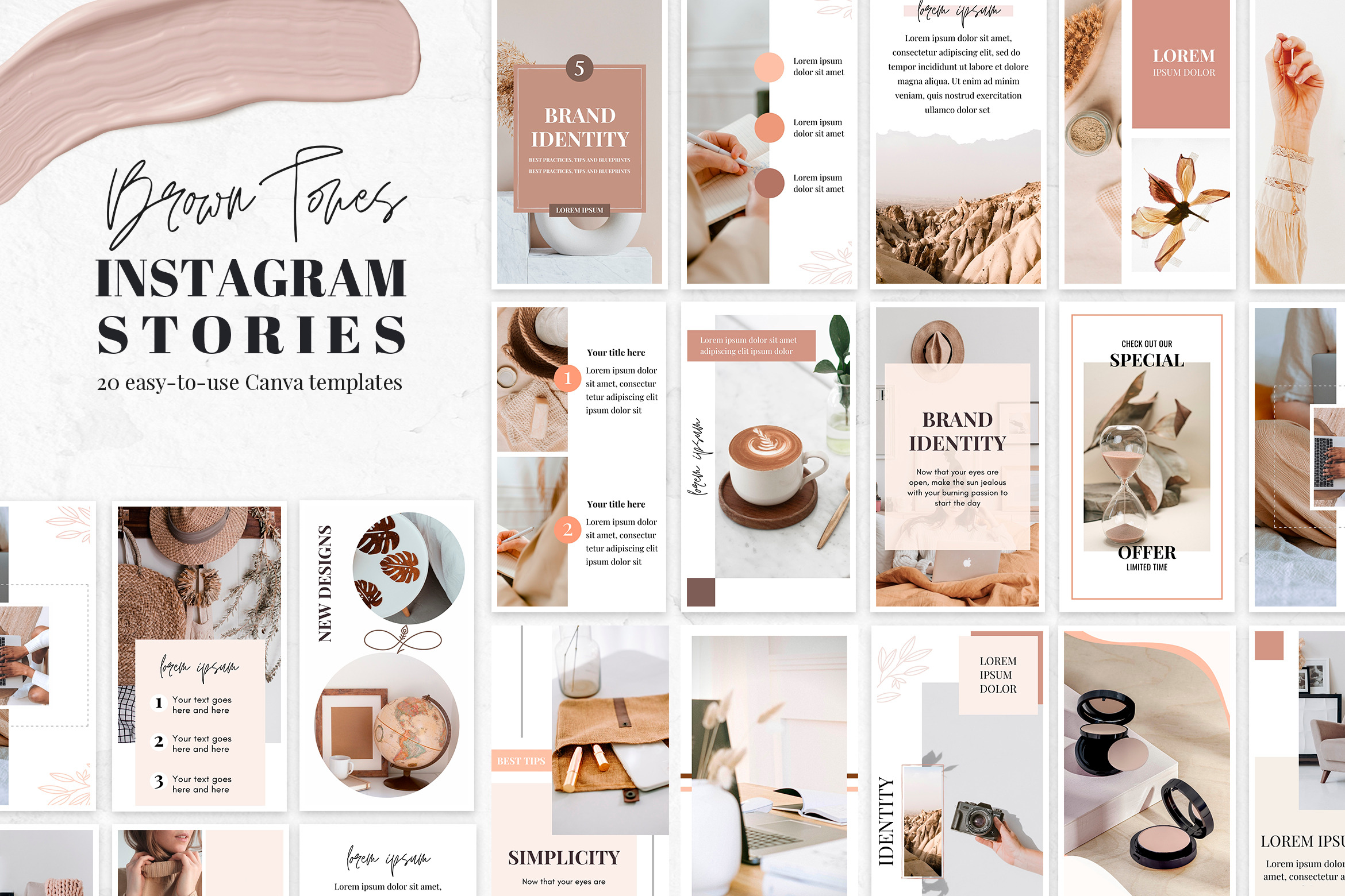 Brown Instagram Story Templates Canva