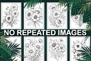 100 Wild Flowers Coloring Pages - KD, a Stationery Template by Design Station (Thumbnail 4 of 5)