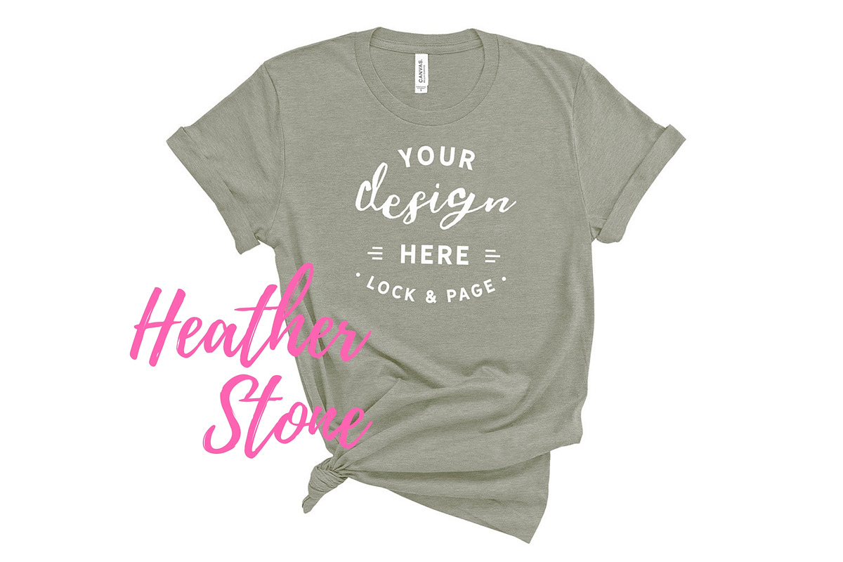 Bella Canvas TShirt Mockups On White, a Shirt Mockup by lock and page (Photo 12 of 92)
