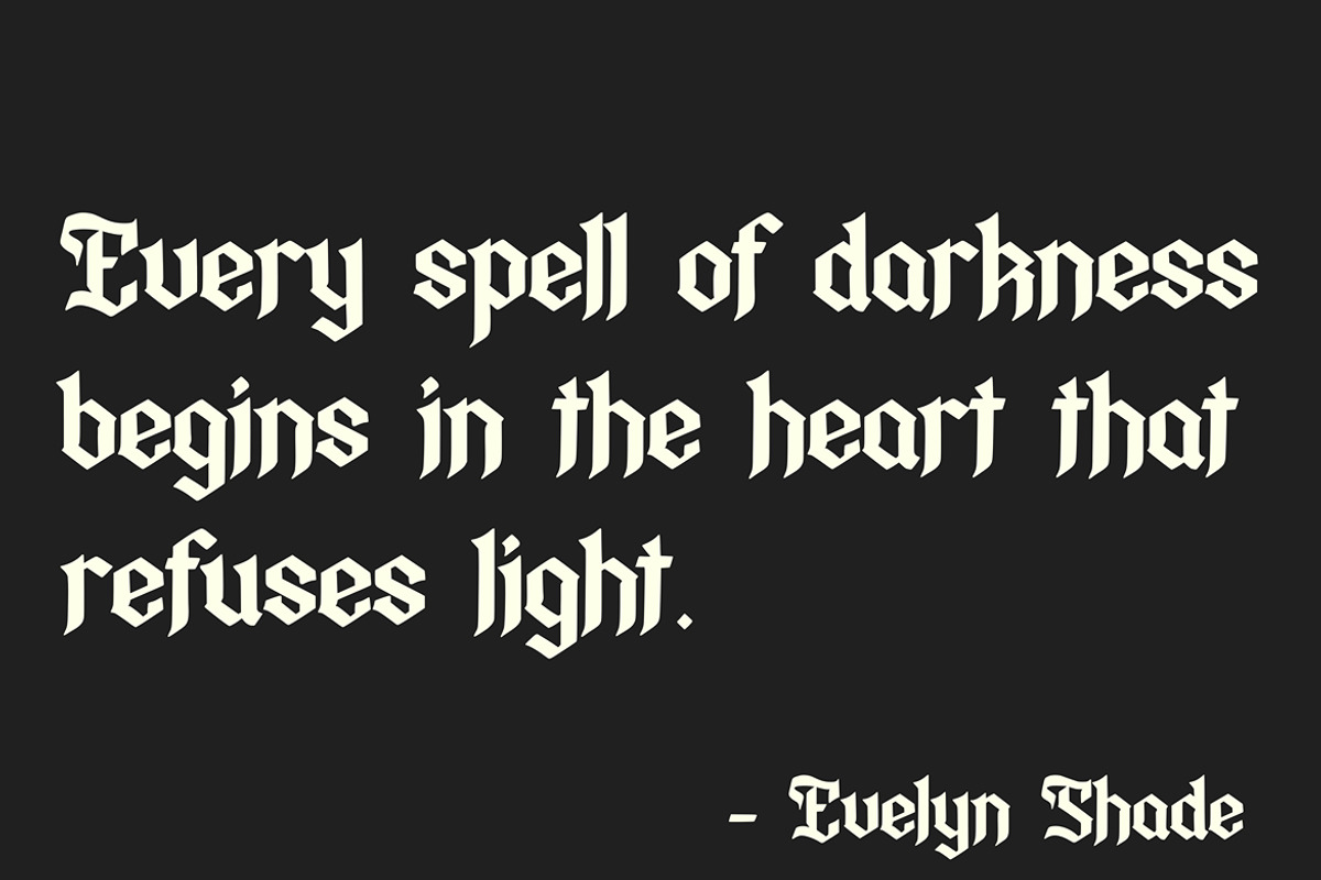 Rittual - Blackletter Typeface, a Blackletter Font by Arendxstudio (Photo 3 of 8)