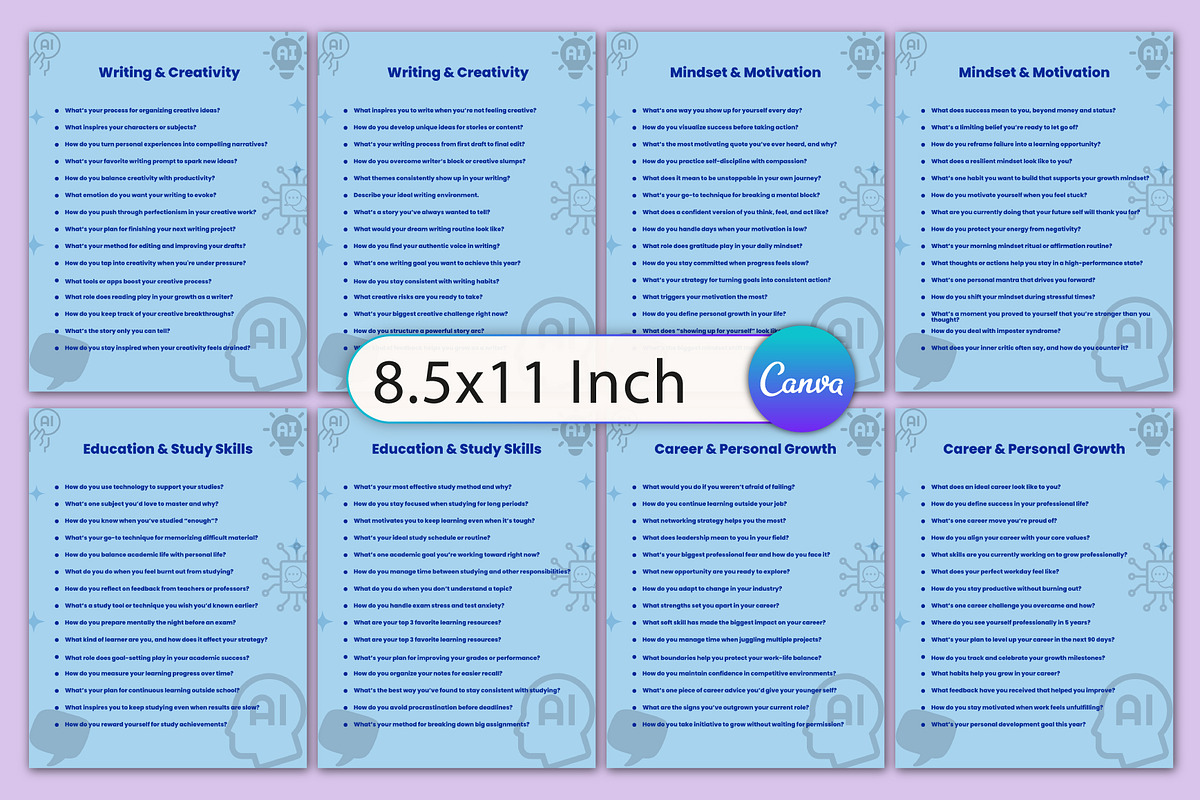 The 500+ ChatGPT Prompt Vault, a Stationery Template by Designmela01 (Photo 2 of 5)