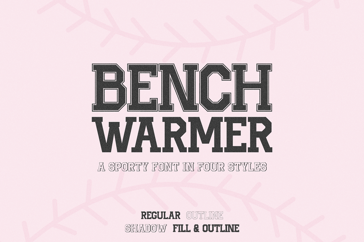 Benchwarmer - Sports Font Family, a Serif Font by Beck McCormick (Photo 1 of 10)