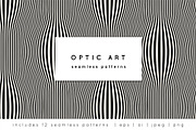 Optic Art | Seamless Patterns, a Pattern Graphic by Curly_Pat (Thumbnail 1 of 5)