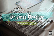 Dryness Brusher Font, a Script Font by itefan Studio (Thumbnail 1 of 4)
