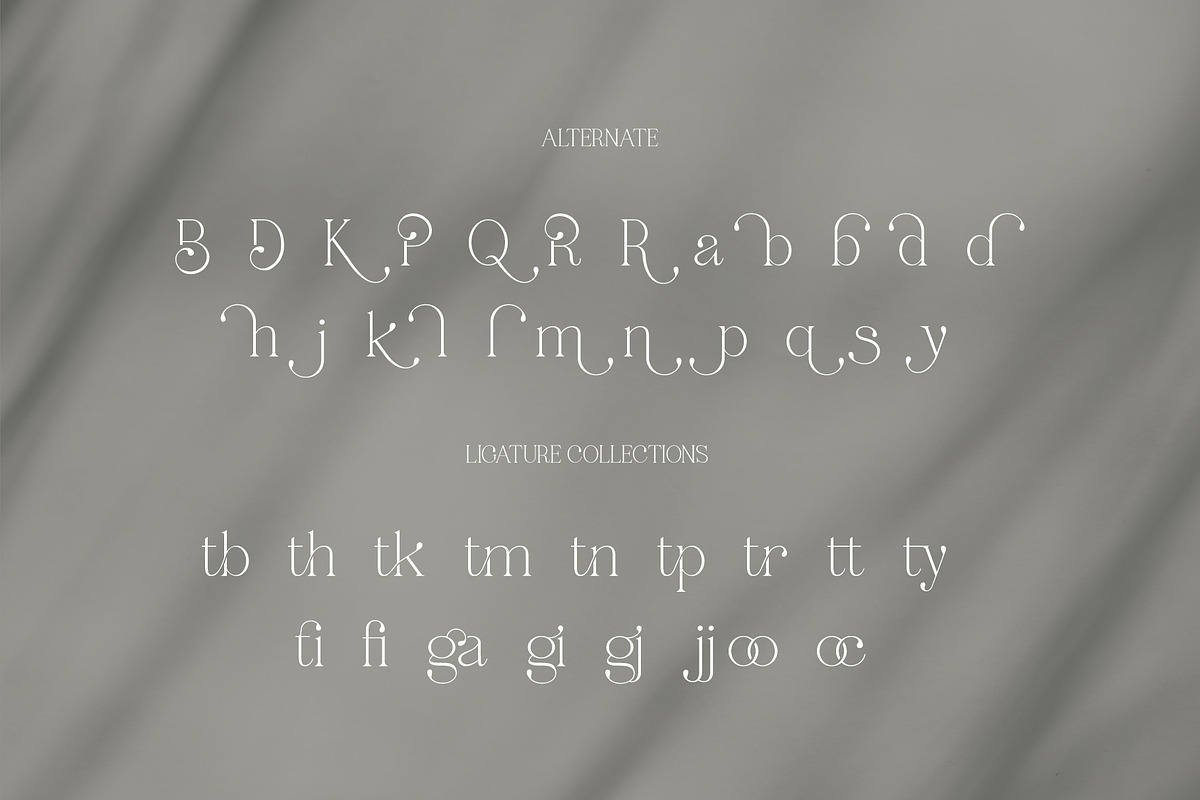 Ragille MODERN LIGATUR TYPFACE, a Serif Font by BOOSH Studio (Photo 11 of 12)