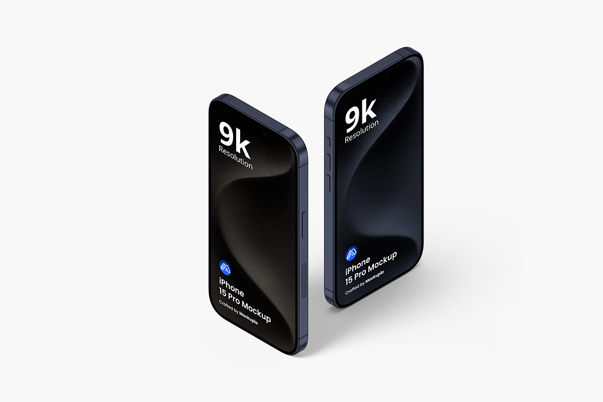 iPhone 15 Pro Mockups Vol 8, an iPhone Mockup by Mockupia (Photo 4 of 6)