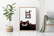 Father`s day greeting card, an Animal Illustration by Marysha Art (Thumbnail 2 of 4)
