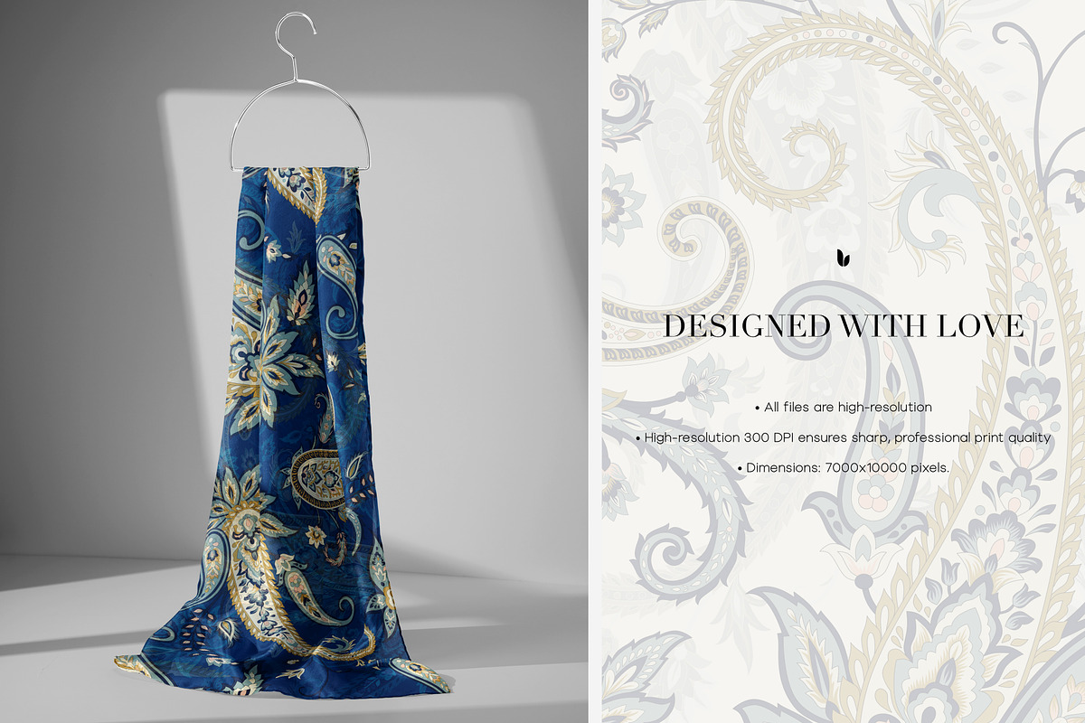 Paiselle Hand Drawn Paisley Prints, a Pattern Graphic by LEAFure (Photo 8 of 11)