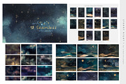Galaxy & Landscape Modern Bundle, a Background Graphic by by creative paper (Thumbnail 4 of 14)