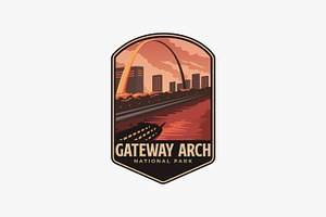 Gateway Arch National Park logo, a Branding & Logo Template by DOMHOUZE