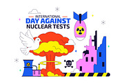 10 Day Against Nuclear Tests, an Object Illustration by denayunebgt (Thumbnail 4 of 4)