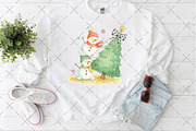 Coquette Glitter Christmas Snowman, an Illustration by Craft Nest (Thumbnail 5 of 6)