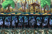 Cartoon postapocalipse parallax set, an Illustration by SHMEL_Studio (Thumbnail 5 of 5)